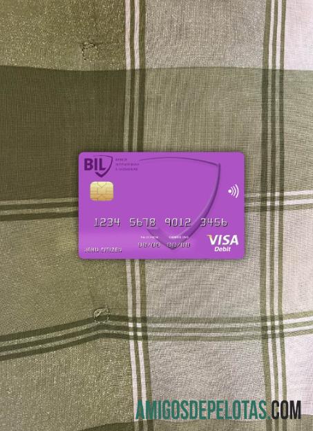 Canada Internationale Pour le Centrafrique Bank Visa Card Photolook Front amostra